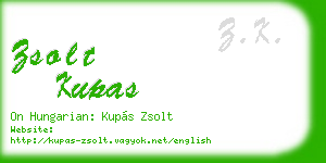zsolt kupas business card
