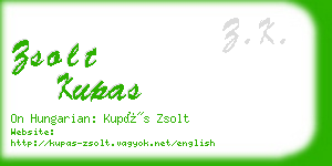 zsolt kupas business card